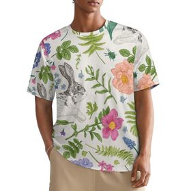 AILLOSA All Over YH-85 Kısa Kollu Baskılı Erkek T-shirt