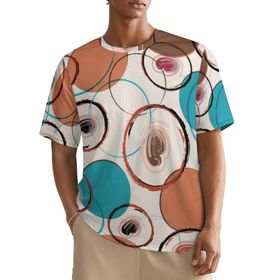 AILLOSA All Over YH-98 Kısa Kollu Baskılı Erkek T-shirt