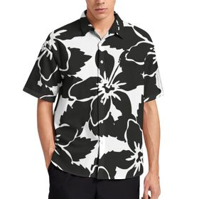 AILLOSA Aloha Hawaii 3D Desen YH-310 Kısa Kollu Erkek Gömlek