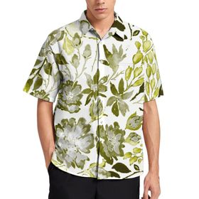 AILLOSA Aloha Hawaii 3D Desen YH-322 Kısa Kollu Erkek Gömlek