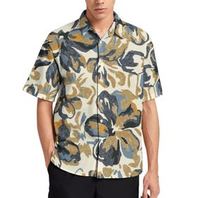 AILLOSA Aloha Hawaii 3D Desen YH-694 Kısa Kollu Erkek Gömlek