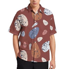 AILLOSA Aloha Hawaii 3D Desen YH-703 Kısa Kollu Erkek Gömlek