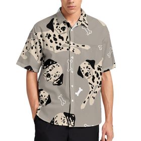 AILLOSA Aloha Hawaii 3D Desen YH-84 Kısa Kollu Erkek Gömlek