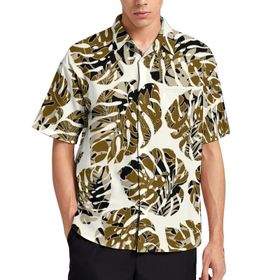 AILLOSA Aloha Hawaii 3D Desen YH-96 Kısa Kollu Erkek Gömlek