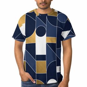 AILLOSA B-126 3D Baskılı Desenli Kısa Kollu Erkek T-shirt