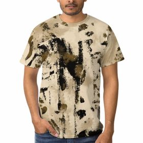 AILLOSA B-139 3D Baskılı Desenli Kısa Kollu Erkek T-shirt