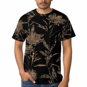 AILLOSA B-142 3D Baskılı Desenli Kısa Kollu Erkek T-shirt