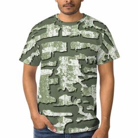 AILLOSA B-143 3D Baskılı Desenli Kısa Kollu Erkek T-shirt