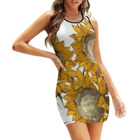 AILLOSA Bodycon Dar Kısa Askılı YH-359 Kadın Mini Elbise