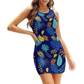 AILLOSA Bodycon Dar Kısa Askılı YH-577 Kadın Mini Elbise