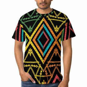 AILLOSA C-158 3D Baskılı Desenli Kısa Kollu Erkek T-shirt