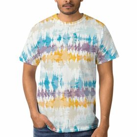 AILLOSA C-159 3D Baskılı Desenli Kısa Kollu Erkek T-shirt