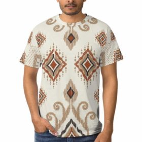 AILLOSA C-162 3D Baskılı Desenli Kısa Kollu Erkek T-shirt