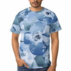 AILLOSA C-164 3D Baskılı Desenli Kısa Kollu Erkek T-shirt