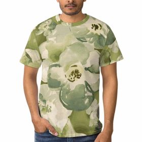AILLOSA C-165 3D Baskılı Desenli Kısa Kollu Erkek T-shirt