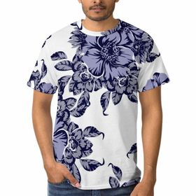 AILLOSA C-177 3D Baskılı Desenli Kısa Kollu Erkek T-shirt