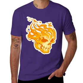 AILLOSA C11 Lila Skull Graphic Tee Unisex T-Shirt