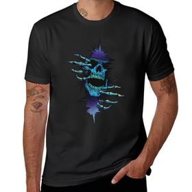AILLOSA C14 Siyah Skull Graphic Tee Unisex T-Shirt