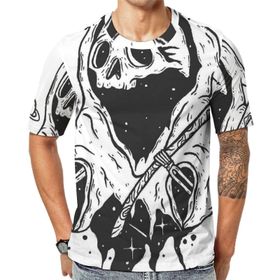 AILLOSA CGF-01 3D Baskılı Desenli Kısa Kollu Erkek T-shirt