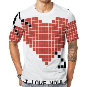 AILLOSA CGF-04 3D Baskılı Desenli Kısa Kollu Erkek T-shirt