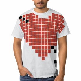 AILLOSA CGF-04 3D Baskılı Desenli Kısa Kollu Erkek T-shirt