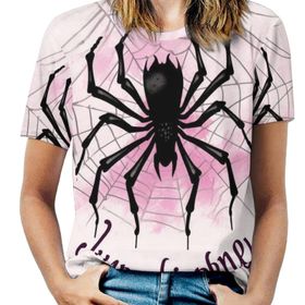 AILLOSA CGF-06 Tamamı Baskılı Kısa Kollu Yuvarlak Yaka Kadın T-shirt