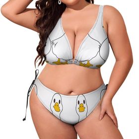 AILLOSA CGF-09 Karın Kontrolü İki Parça Büyük Beden Kadın Bikini Seti