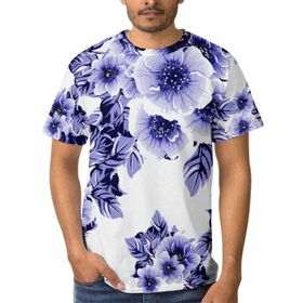AILLOSA D-179 3D Baskılı Desenli Kısa Kollu Erkek T-shirt