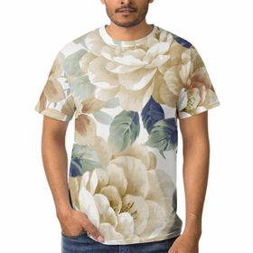 AILLOSA D-18 3D Baskılı Desenli Kısa Kollu Erkek T-shirt