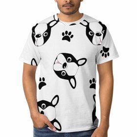 AILLOSA D-184 3D Baskılı Desenli Kısa Kollu Erkek T-shirt