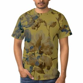 AILLOSA D-185 3D Baskılı Desenli Kısa Kollu Erkek T-shirt