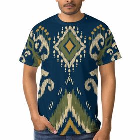 AILLOSA E-41 3D Baskılı Desenli Kısa Kollu Erkek T-shirt