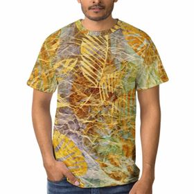 AILLOSA E-44 3D Baskılı Desenli Kısa Kollu Erkek T-shirt