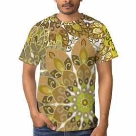 AILLOSA E-46 3D Baskılı Desenli Kısa Kollu Erkek T-shirt