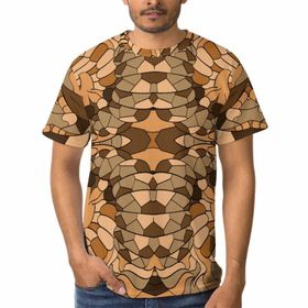 AILLOSA E-48 3D Baskılı Desenli Kısa Kollu Erkek T-shirt