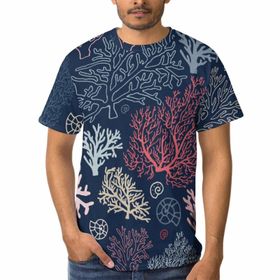 AILLOSA E-50 3D Baskılı Desenli Kısa Kollu Erkek T-shirt