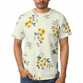 AILLOSA E-61 3D Baskılı Desenli Kısa Kollu Erkek T-shirt