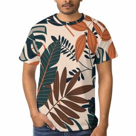 AILLOSA E-62 3D Baskılı Desenli Kısa Kollu Erkek T-shirt