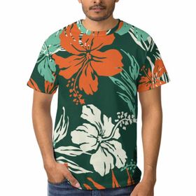 AILLOSA F-68 3D Baskılı Desenli Kısa Kollu Erkek T-shirt