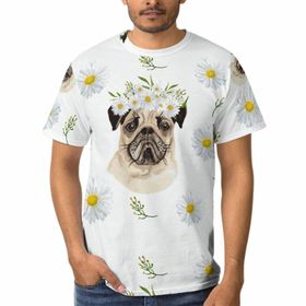 AILLOSA F-80 3D Baskılı Desenli Kısa Kollu Erkek T-shirt