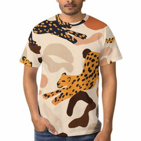 AILLOSA F-83 3D Baskılı Desenli Kısa Kollu Erkek T-shirt
