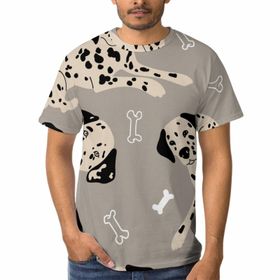 AILLOSA F-84 3D Baskılı Desenli Kısa Kollu Erkek T-shirt
