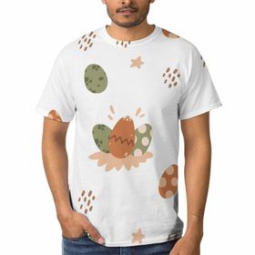 AILLOSA F-86 3D Baskılı Desenli Kısa Kollu Erkek T-shirt