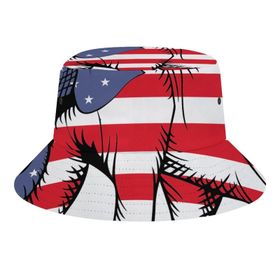 AILLOSA Flag-01 3D Desen Unisex Balıkçı Şapka
