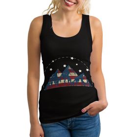 AILLOSA FLAG-02 Kolsuz Askılı Kadın T-Shirt