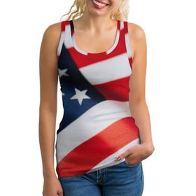 AILLOSA FLAG-03 Kolsuz Askılı Kadın T-Shirt