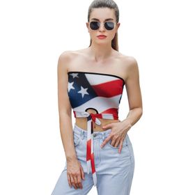 AILLOSA Flag-03 Tube Askılı Kadın File Top Tank