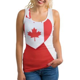 AILLOSA FLAG-04 Kolsuz Askılı Kadın T-Shirt
