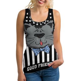 AILLOSA FLAG-05 Kolsuz Askılı Kadın T-Shirt