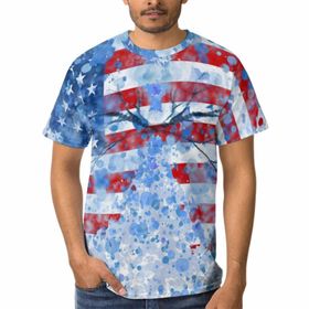 AILLOSA FLAG-10 3D Baskılı Desenli Kısa Kollu Erkek T-shirt